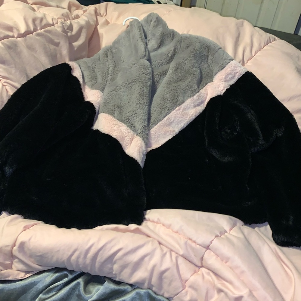 Faux fur jacket